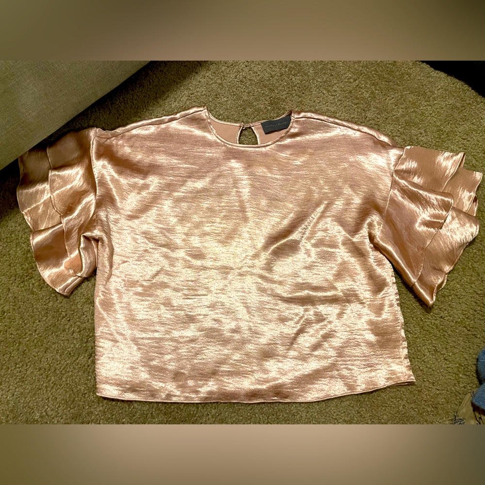 Anthropologie - Sunday in Brooklyn - Chrome Pink Shirt  - size M